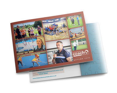 School sport training brochure - cover